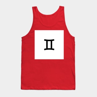 Gemini Symbol Art Tank Top